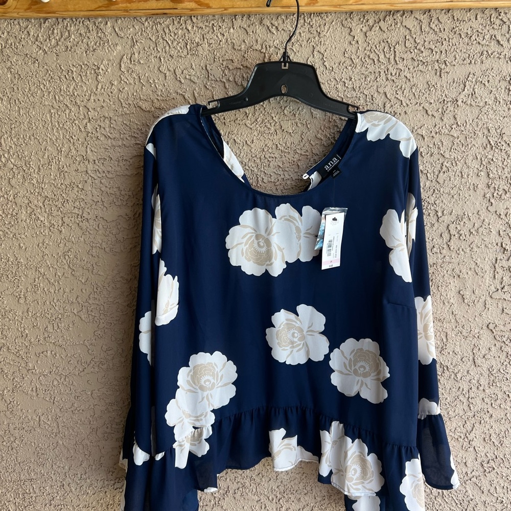 a.n.a floral blouse